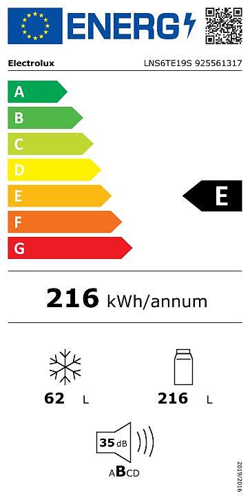 Įmontuojamas šaldytuvas ELECTROLUX LNS6TE19S