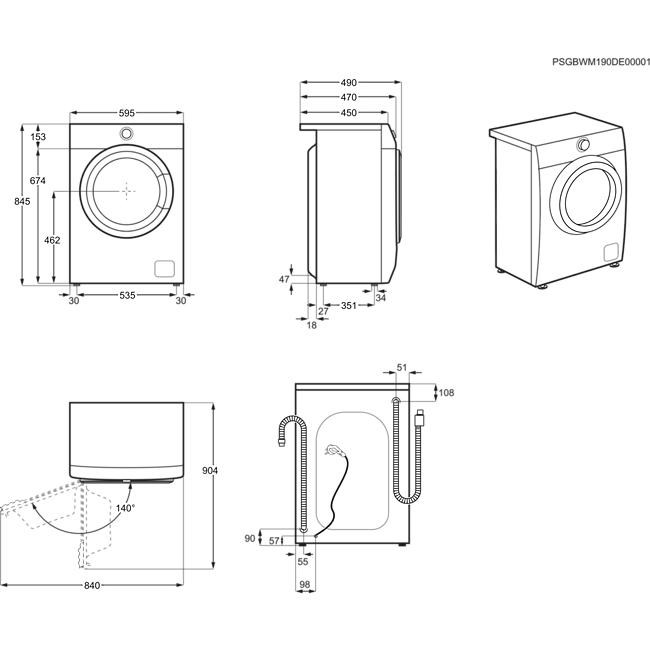 Skalbyklė ELECTROLUX EW6SN327SI