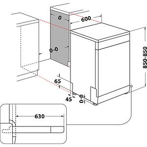 Indaplovė WHIRLPOOL W7F HP33 X